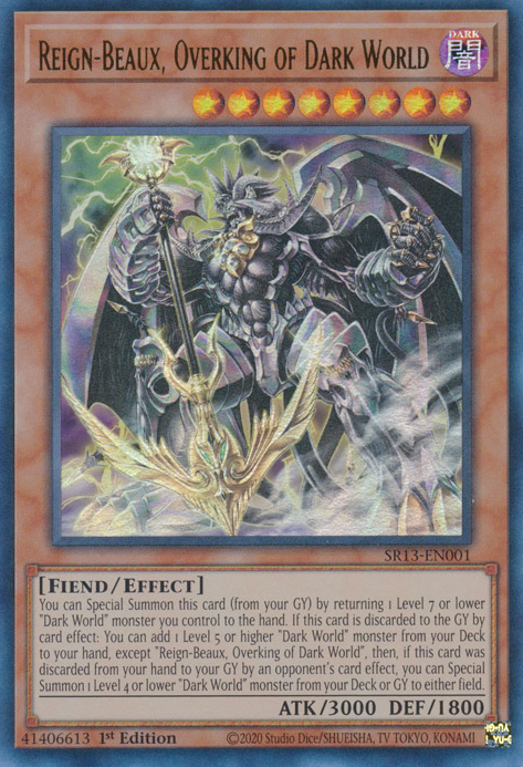 Reign-Beaux, Overking of Dark World [SR13-EN001] Ultra Rare | Anubis Games and Hobby