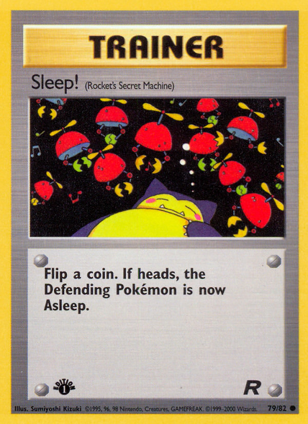 Sleep! (79/82) [Team Rocket 1st Edition] | Anubis Games and Hobby