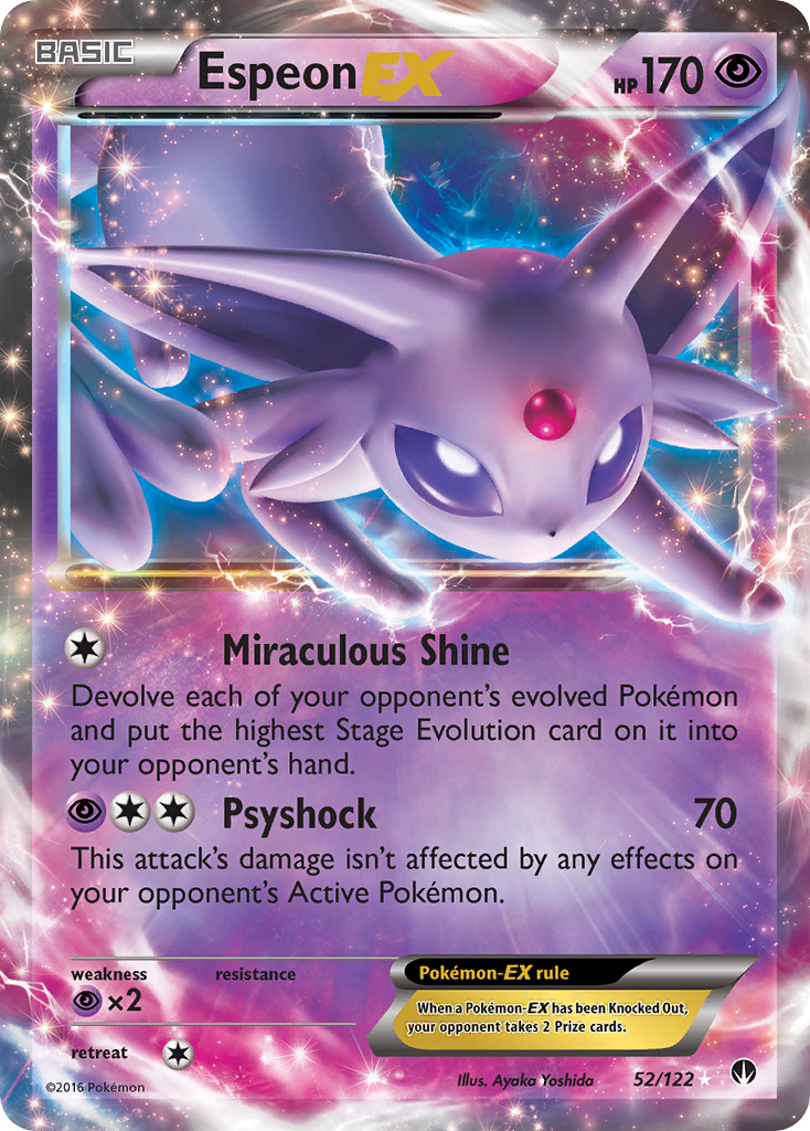 Espeon EX (52/122) [XY: BREAKpoint] | Anubis Games and Hobby