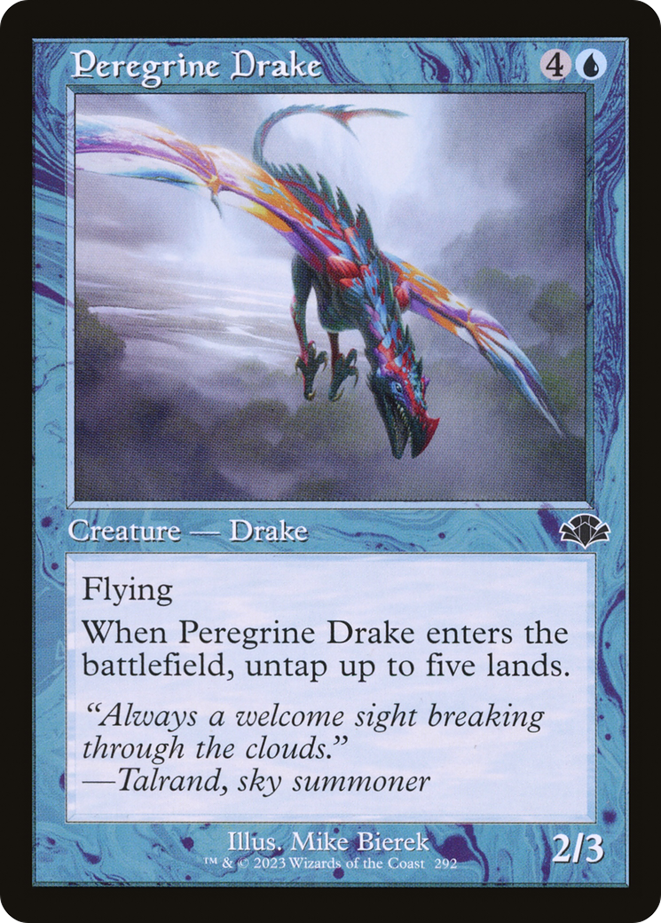 Peregrine Drake (Retro) [Dominaria Remastered] | Anubis Games and Hobby