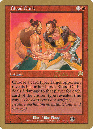 Blood Oath - 2001 Jan Tomcani (MMQ) (SB) [World Championship Decks 2001] | Anubis Games and Hobby