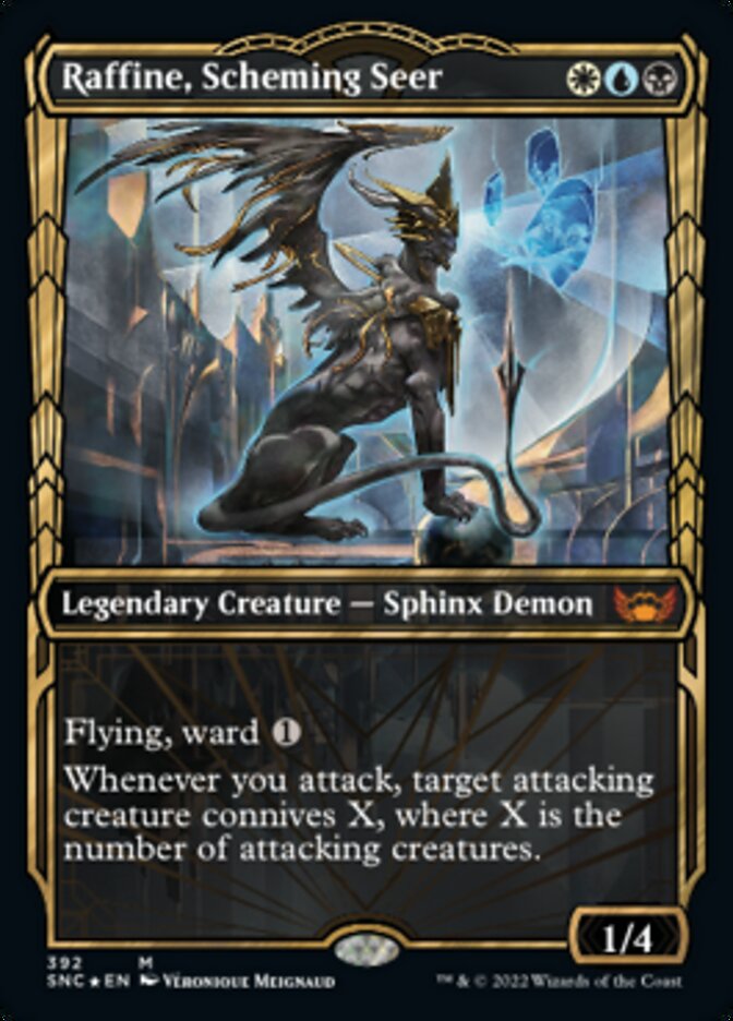 Raffine, Scheming Seer (Showcase Golden Age Gilded Foil) [Streets of New Capenna] | Anubis Games and Hobby