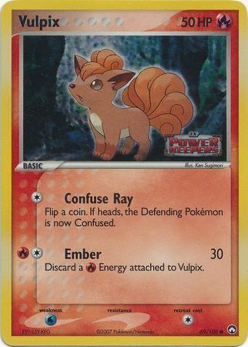 Vulpix (69/108) (Stamped) [EX: Power Keepers] | Anubis Games and Hobby