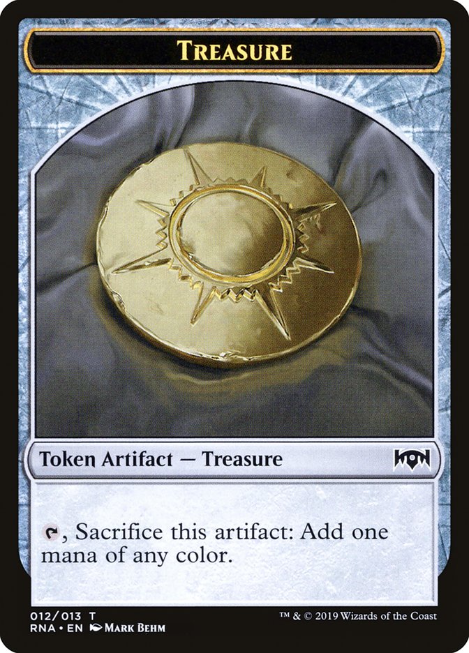 Cleric // Treasure Double-Sided Token [Ravnica Allegiance Guild Kit Tokens] | Anubis Games and Hobby
