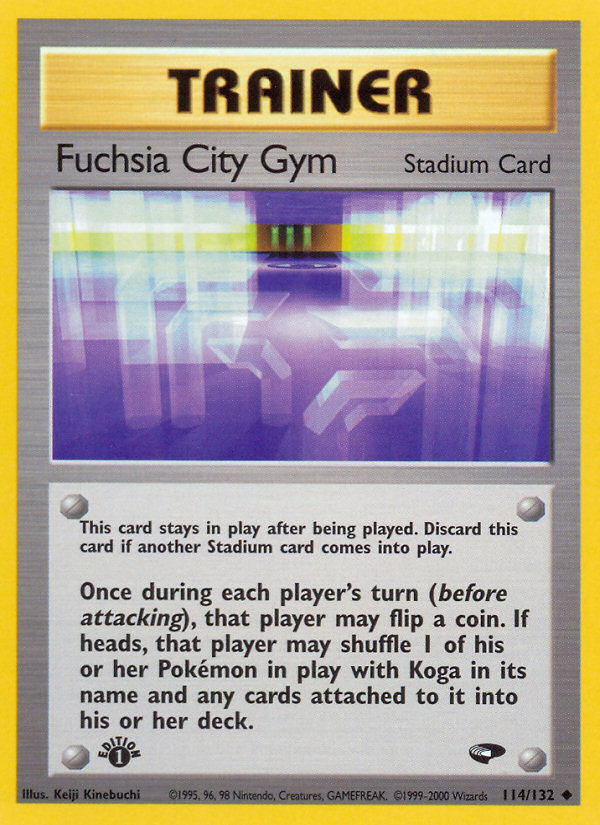 Fuchsia City Gym (114/132) [Gym Challenge 1st Edition] | Anubis Games and Hobby