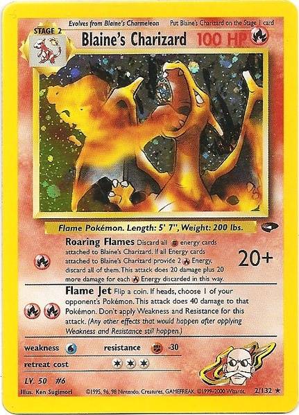 Blaine's Charizard (2/132) [Gym Challenge Unlimited] | Anubis Games and Hobby