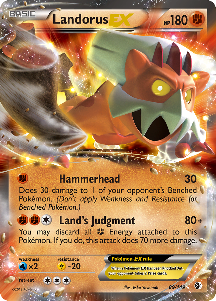 Landorus EX (89/149) [Black & White: Boundaries Crossed] | Anubis Games and Hobby