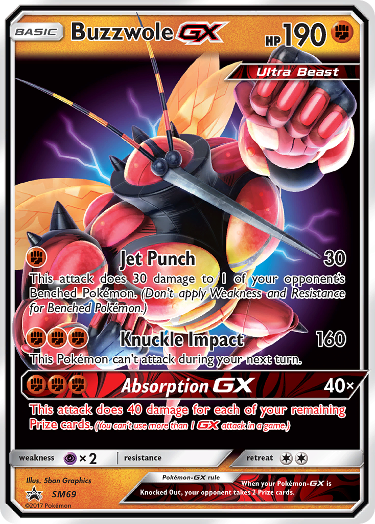 Buzzwole GX (SM69) [Sun & Moon: Black Star Promos] | Anubis Games and Hobby