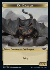 Cat Dragon // Eldrazi Scion Double-Sided Token [Double Masters 2022 Tokens] | Anubis Games and Hobby
