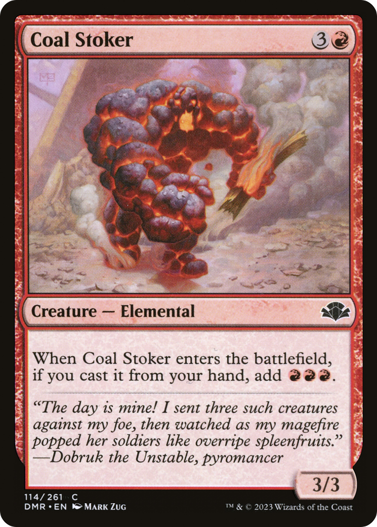 Coal Stoker [Dominaria Remastered] | Anubis Games and Hobby