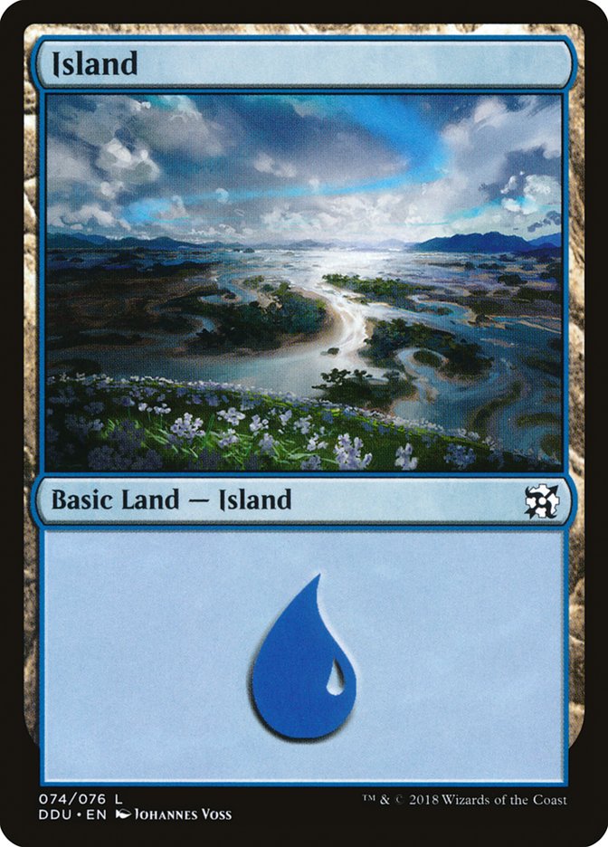 Island (74) [Duel Decks: Elves vs. Inventors] | Anubis Games and Hobby