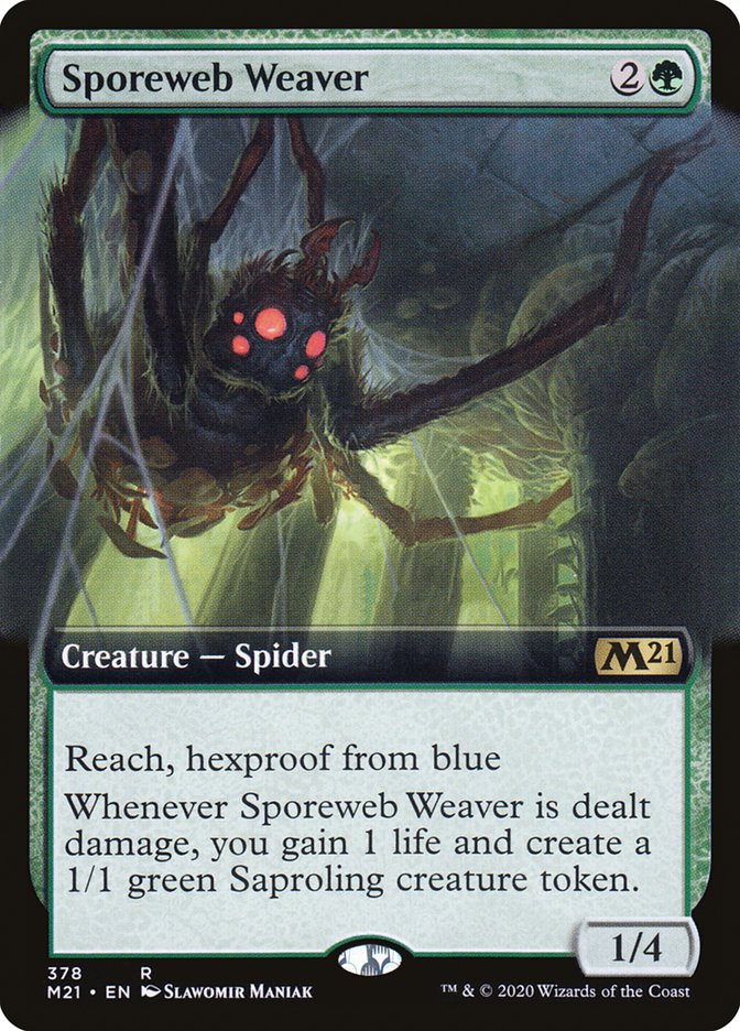 Sporeweb Weaver (Extended Art) [Core Set 2021] | Anubis Games and Hobby