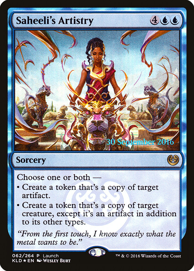 Saheeli's Artistry (Launch) [Kaladesh Promos] | Anubis Games and Hobby