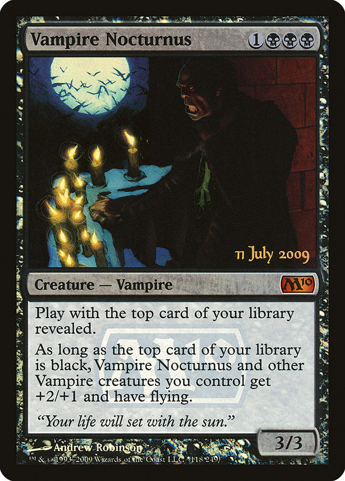 Vampire Nocturnus [Magic 2010 Prerelease Promos] | Anubis Games and Hobby