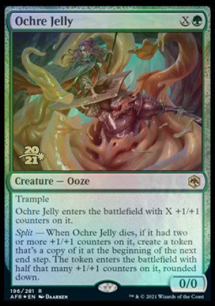 Ochre Jelly [Dungeons & Dragons: Adventures in the Forgotten Realms Prerelease Promos] | Anubis Games and Hobby