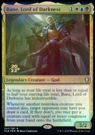 Bane, Lord of Darkness [Commander Legends: Battle for Baldur's Gate Prerelease Promos] | Anubis Games and Hobby