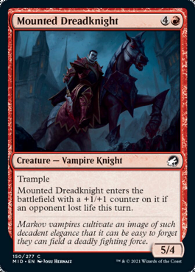 Mounted Dreadknight [Innistrad: Midnight Hunt] | Anubis Games and Hobby