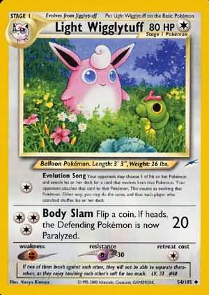 Light Wigglytuff (54/105) [Neo Destiny Unlimited] | Anubis Games and Hobby