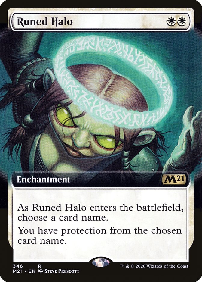 Runed Halo (Extended Art) [Core Set 2021] | Anubis Games and Hobby