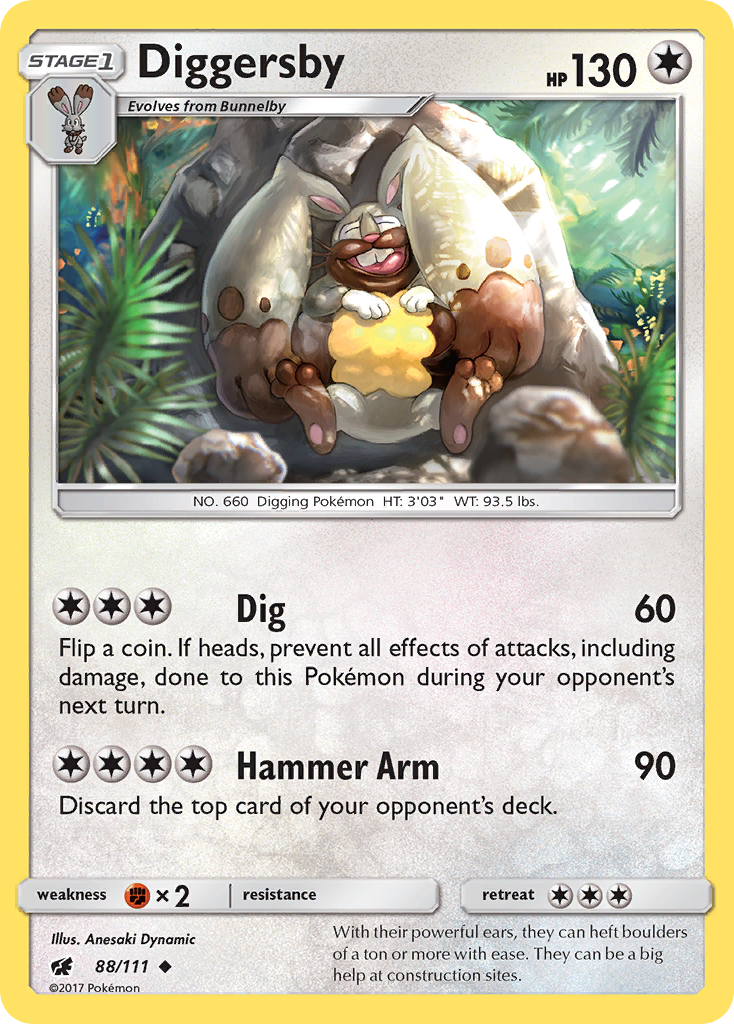 Diggersby (88/111) [Sun & Moon: Crimson Invasion] | Anubis Games and Hobby