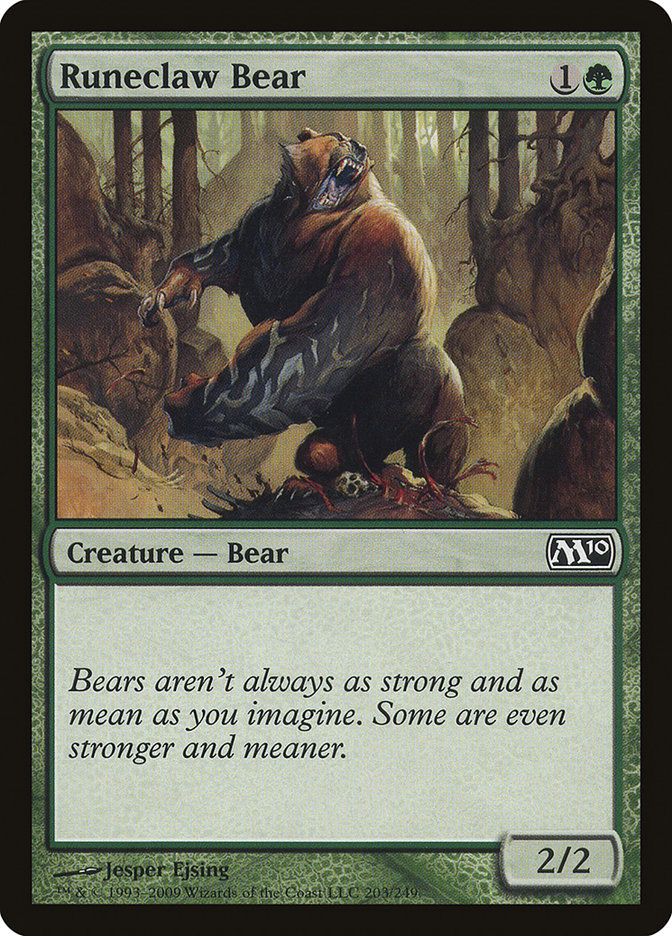 Runeclaw Bear [Magic 2010] | Anubis Games and Hobby