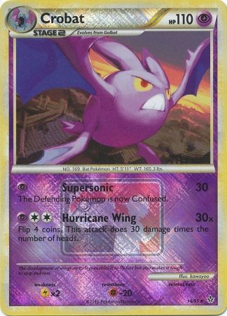 Crobat (14/95) (League Promo) [HeartGold & SoulSilver: Unleashed] | Anubis Games and Hobby