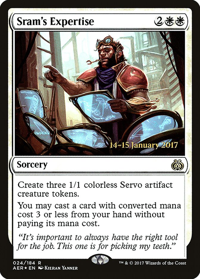 Sram's Expertise [Aether Revolt Prerelease Promos] | Anubis Games and Hobby