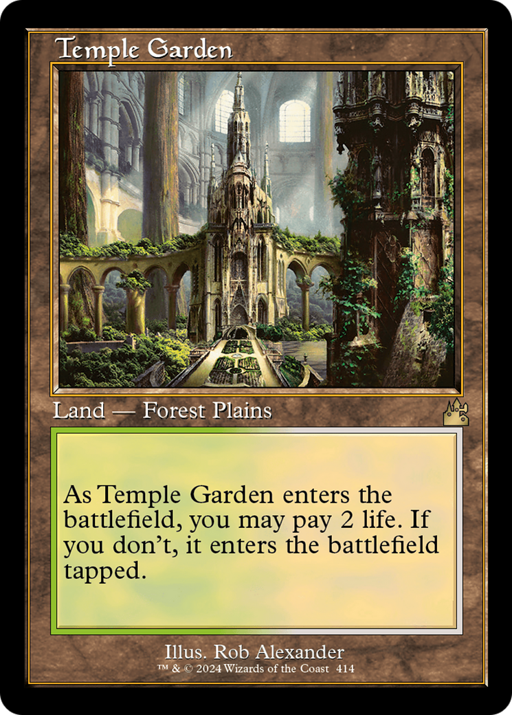 Temple Garden (Retro) [Ravnica Remastered] | Anubis Games and Hobby