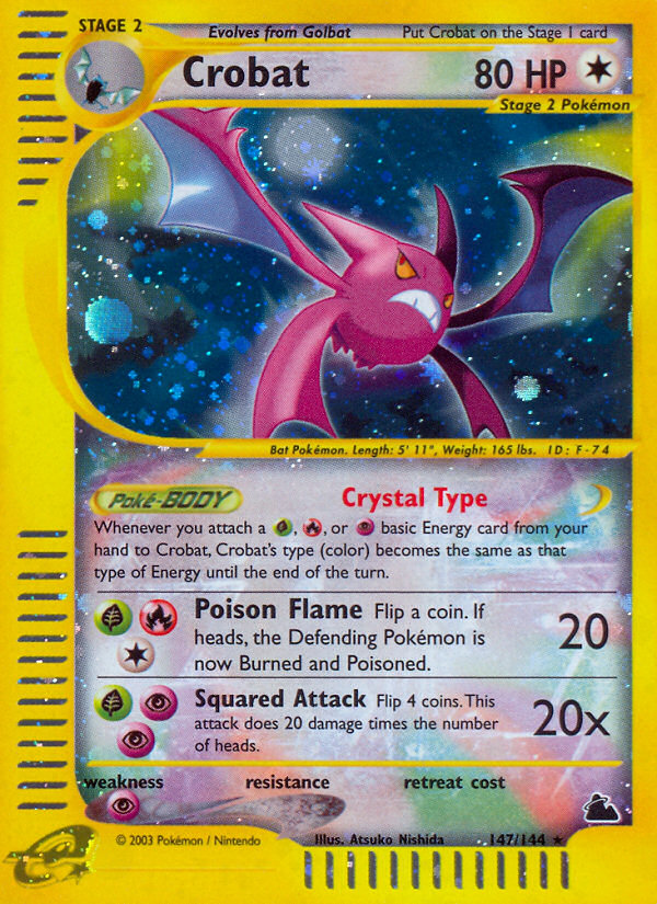 Crobat (147/144) [Skyridge] | Anubis Games and Hobby