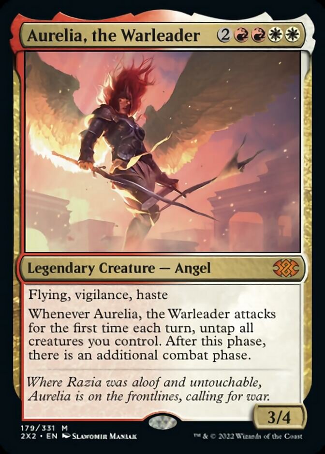 Aurelia, the Warleader [Double Masters 2022] | Anubis Games and Hobby