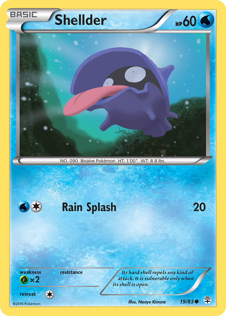 Shellder (19/83) [XY: Generations] | Anubis Games and Hobby