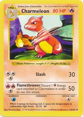 Charmeleon (24/102) [Base Set Shadowless Unlimited] | Anubis Games and Hobby