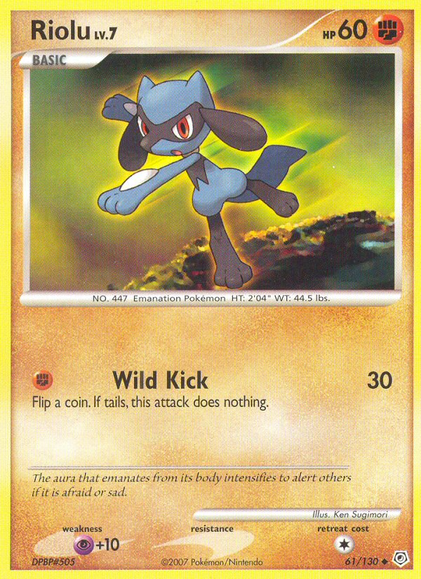 Riolu (61/130) [Diamond & Pearl: Base Set] | Anubis Games and Hobby