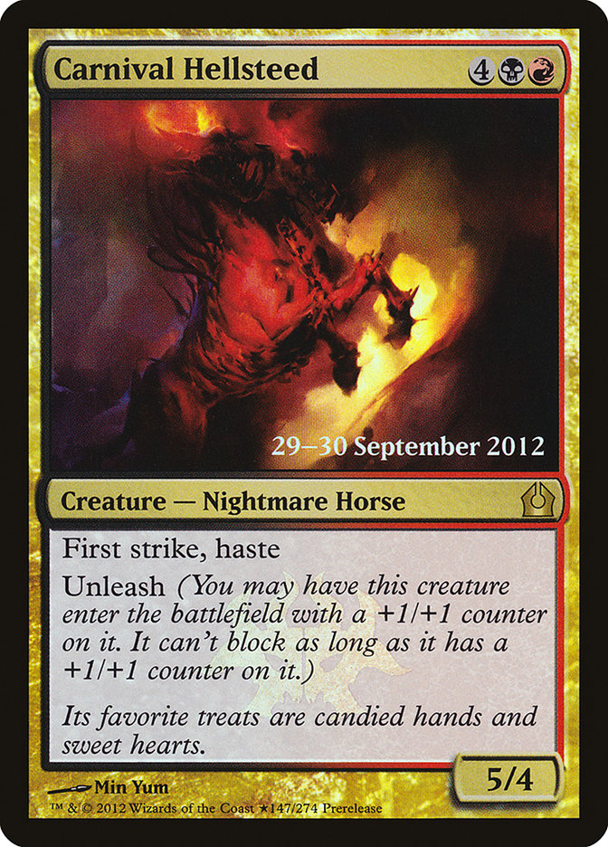 Carnival Hellsteed [Return to Ravnica Prerelease Promos] | Anubis Games and Hobby