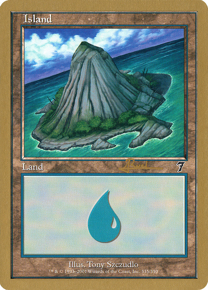 Island (ar335) (Antoine Ruel) [World Championship Decks 2001] | Anubis Games and Hobby