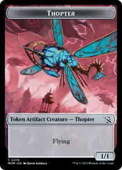 Thopter // Beast Double-Sided Token [March of the Machine Commander Tokens] | Anubis Games and Hobby