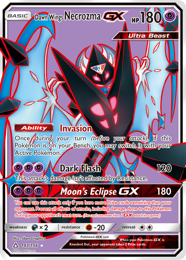 Dawn Wings Necrozma GX (143/156) [Sun & Moon: Ultra Prism] | Anubis Games and Hobby