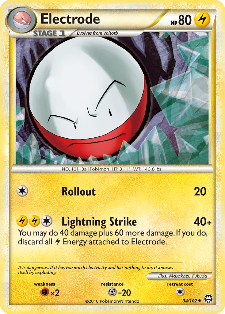 Electrode (34/102) [HeartGold & SoulSilver: Triumphant] | Anubis Games and Hobby