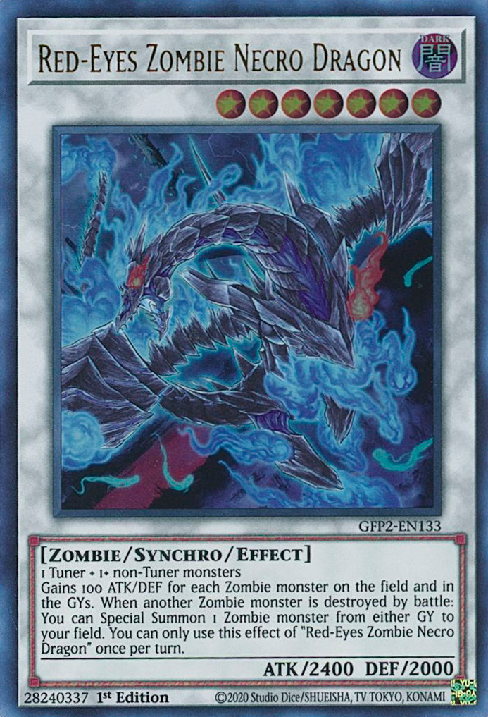 Red-Eyes Zombie Necro Dragon [GFP2-EN133] Ultra Rare | Anubis Games and Hobby