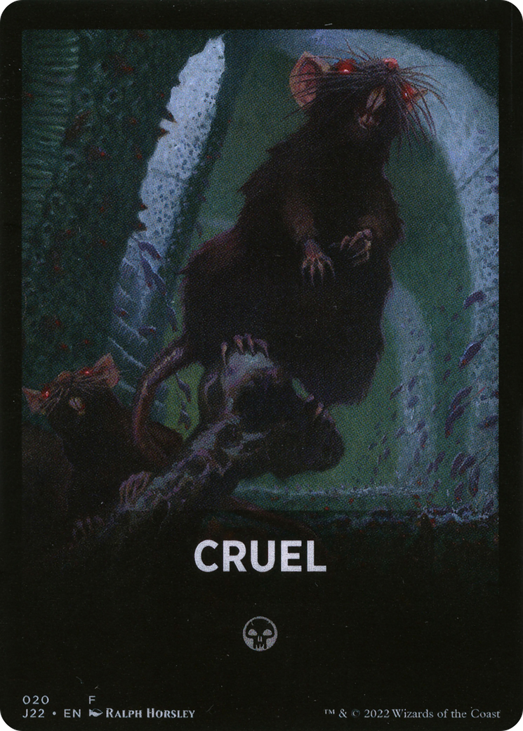 Cruel Theme Card [Jumpstart 2022 Front Cards] | Anubis Games and Hobby