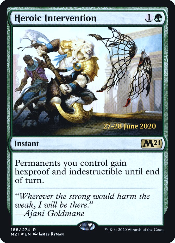 Heroic Intervention [Core Set 2021 Prerelease Promos] | Anubis Games and Hobby