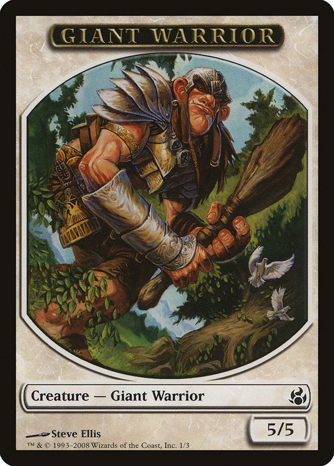 Giant Warrior Token [Morningtide Tokens] | Anubis Games and Hobby