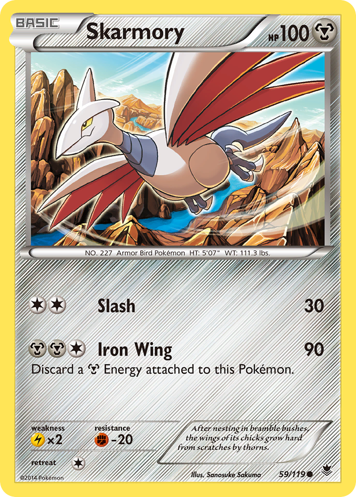 Skarmory (59/119) [XY: Phantom Forces] | Anubis Games and Hobby