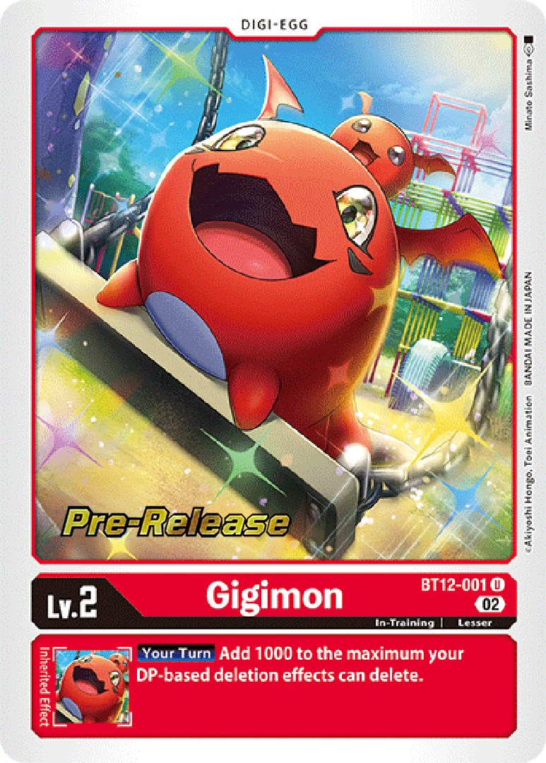 Gigimon [BT12-001] [Across Time Pre-Release Cards] | Anubis Games and Hobby