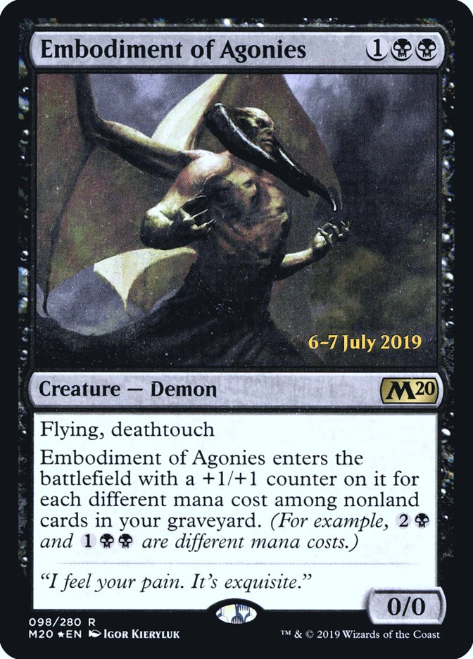 Embodiment of Agonies [Core Set 2020 Prerelease Promos] | Anubis Games and Hobby