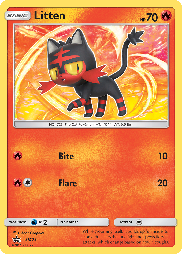 Litten (SM23) [Sun & Moon: Black Star Promos] | Anubis Games and Hobby