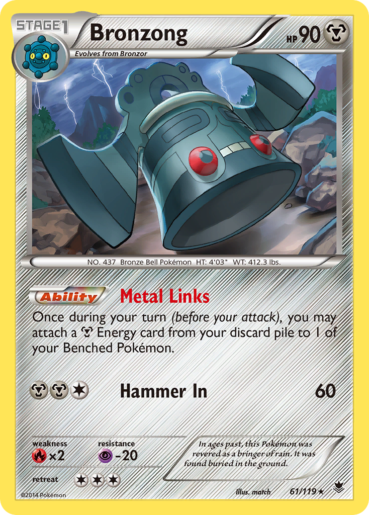 Bronzong (61/119) [XY: Phantom Forces] | Anubis Games and Hobby