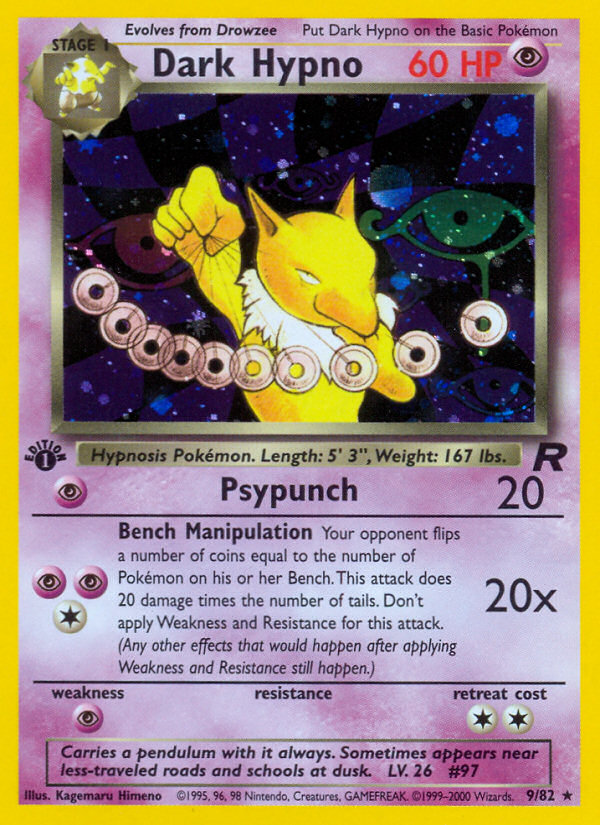 Dark Hypno (9/82) [Team Rocket 1st Edition] | Anubis Games and Hobby