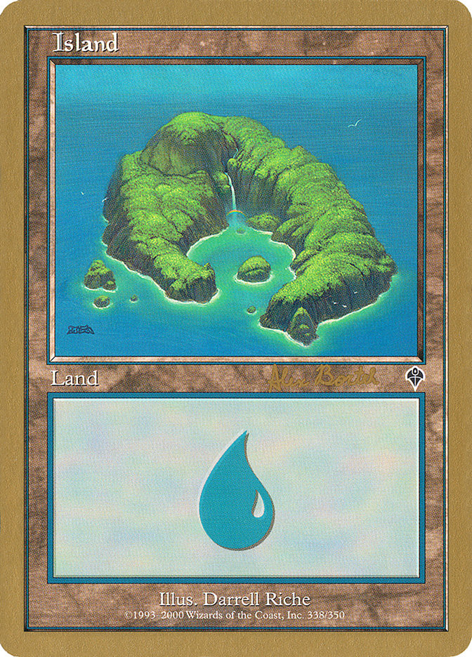 Island (ab338) (Alex Borteh) [World Championship Decks 2001] | Anubis Games and Hobby