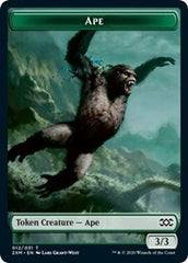 Ape // Golem Double-Sided Token [Double Masters Tokens] | Anubis Games and Hobby